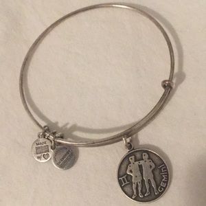 Alex and Ani Gemini Bangle Bracelet with Pouch
